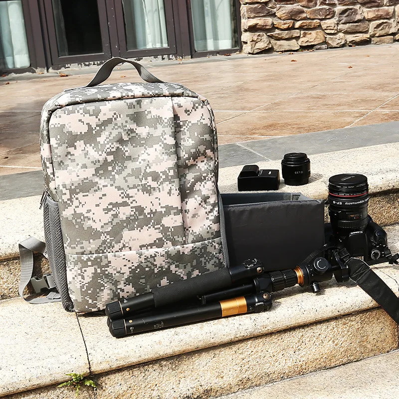 Открытый Путешествия DSLR камера сумка Водонепроницаемый рюкзак плечо ноутбук Цифровая камера и объектив фотография багажные сумки для Canon Nikon