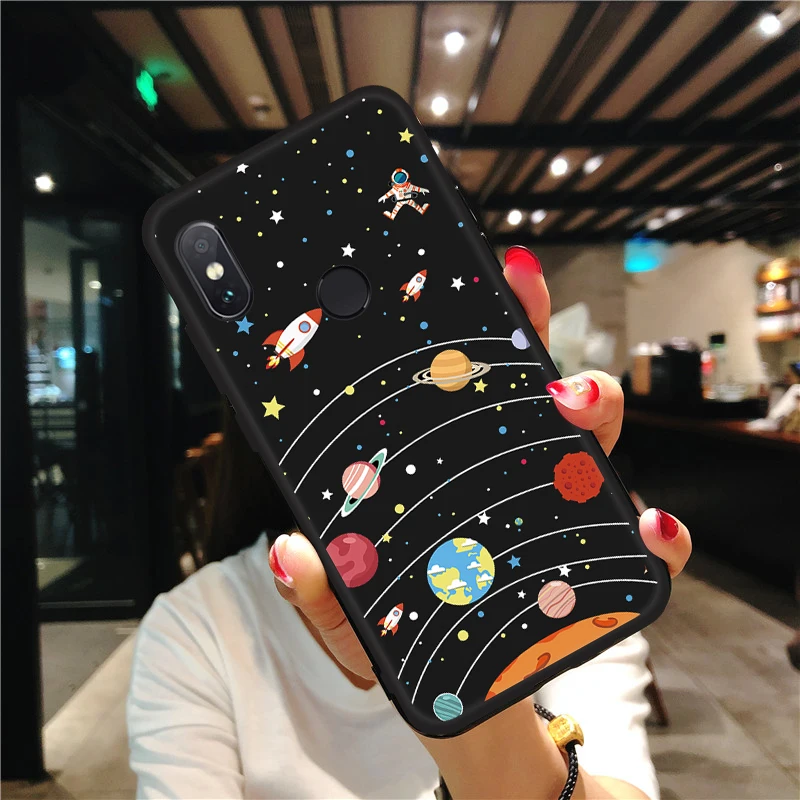 Черный силиконовый мягкий ТПУ матовый чехол для Xiaomi Redmi K20 Pro Note 8 7 6 Pro 6A 7A чехол с узором для Redmi 6 Pro 7