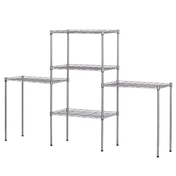 

Multifunctional Assembly Floor Standing Carbon Steel Storage Rack Silver