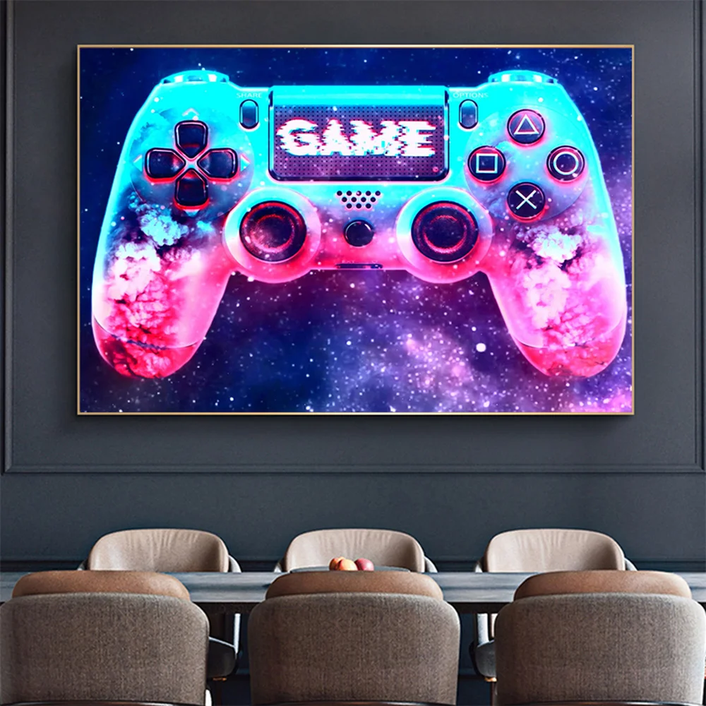 Livre fogo ps4 vídeo game poster impressão em tela decoração para casa  pintura de parede (sem moldura) - AliExpress