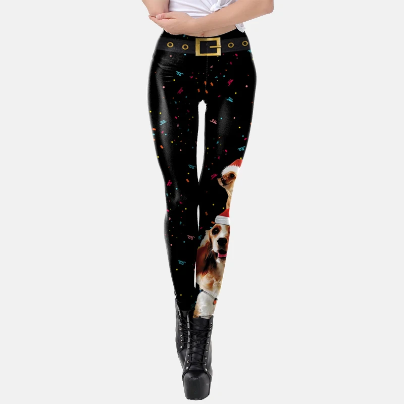 3D Digital Printing Christmas Leggings Women Fashion Funny Sexy Printed Elastic Skinny Leggings Xmas Gift pants winter