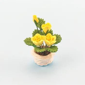 

5Pcs Simulated Potted Plants Toys Photograph Layout Props Mini Flower Potted Ornaments (Random Style, Assorted Color)