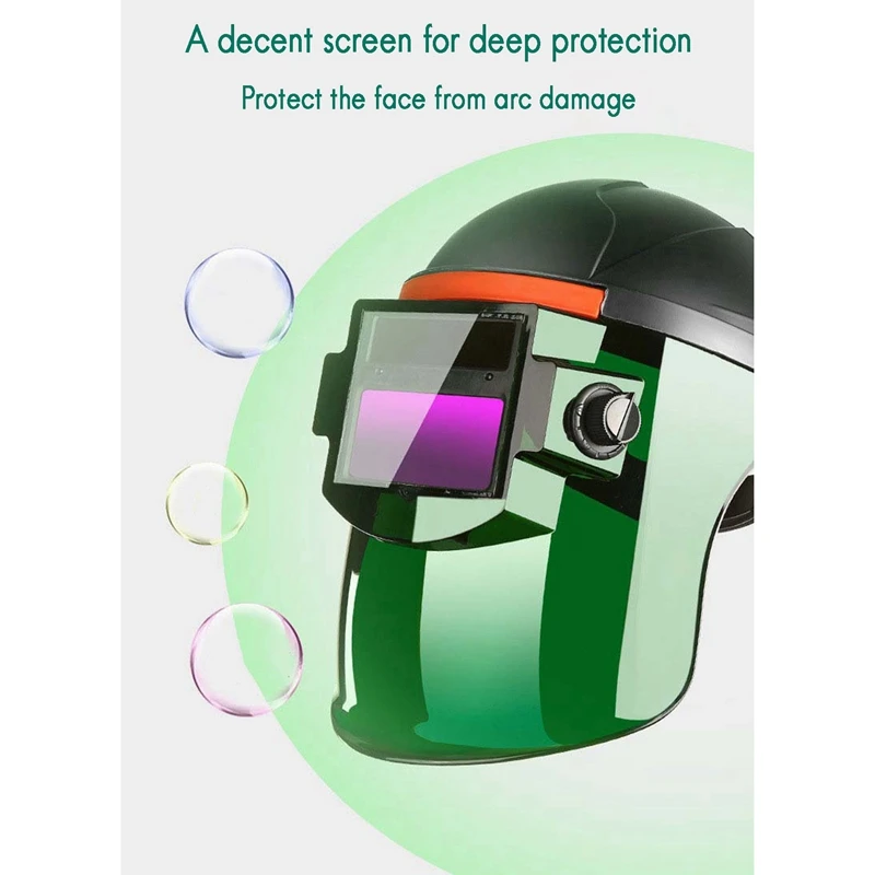 Casco de soldadura proteccion eléctrico arco de argón montado en la cabeza con tapa plana