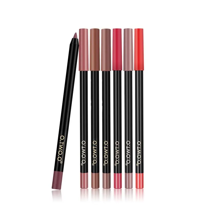 O Matte Lipliner для губ, водонепроницаемый карандаш для губ, стойкий карандаш для губ, косметический макияж, цветной карандаш для губ, 12 цветов. w