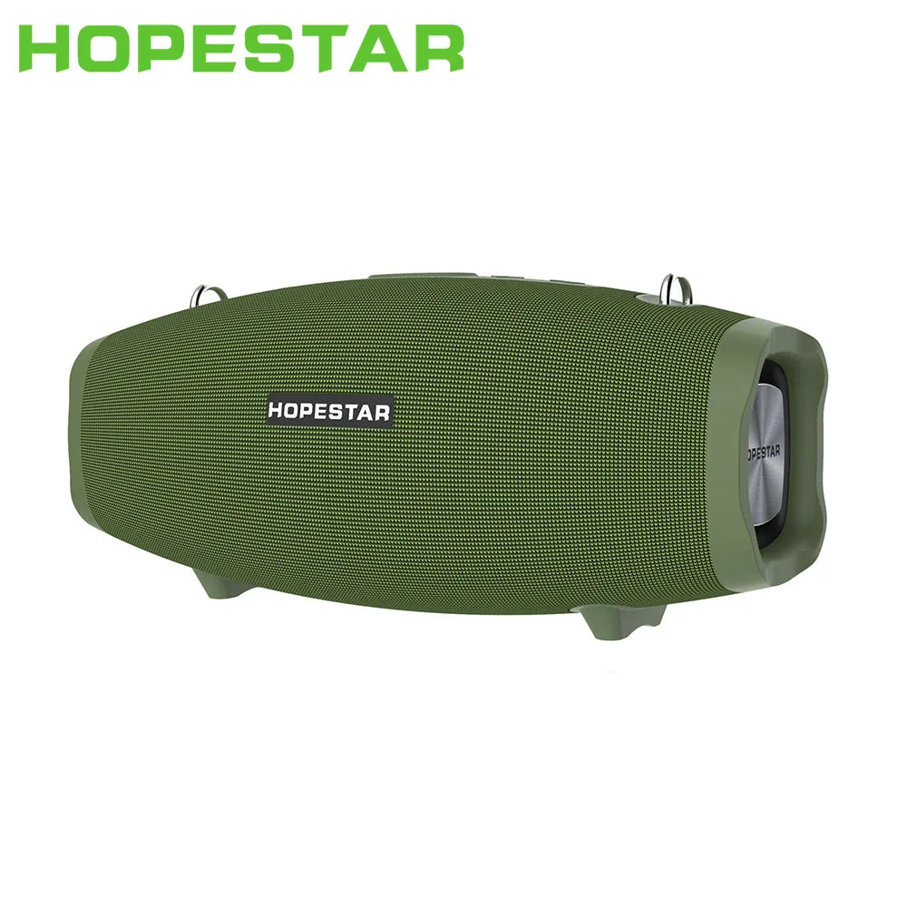 HOPESTAR X 40 Вт Мощный беспроводной портативный Bluetooth динамик Move KTV музыка колонка Открытый водонепроницаемый бас PK Xtreme BOXBOOM - Цвет: Green