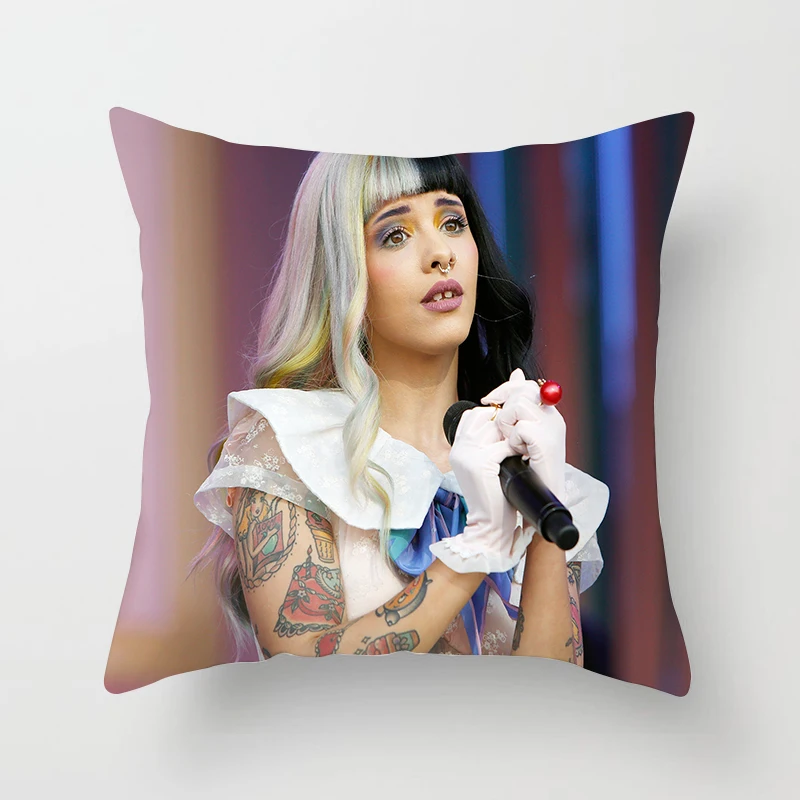 3 Наволочки для подушек ZENGIA Melanie Martinez 45*45 см для девочек с рисунком облака, дождя, сосок, плача, Детская наволочка, декоративная наволочка для подушки - Цвет: 3