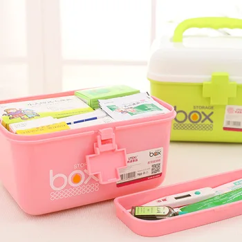 

Candy-Colored Medicine Box Family Medical Bag Multilayer Large Size Small Household Medicine Box Medicine Storage Box Medical Me