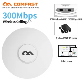 

COMFAST Wireless Ceiling AP CF-E320N QCA9531Chip 300Mbps 802.11b/g/n Wifi Router For Big Area Wi-Fi Cover Access Point Antenna