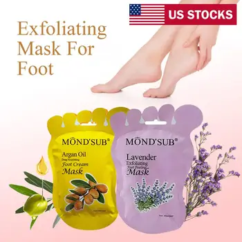 

4pair=8pcs MOND'SUB Foot Mask Foot Care Socks Foot Mask Remove Dead Skin Foot Care Kit Us Stocks