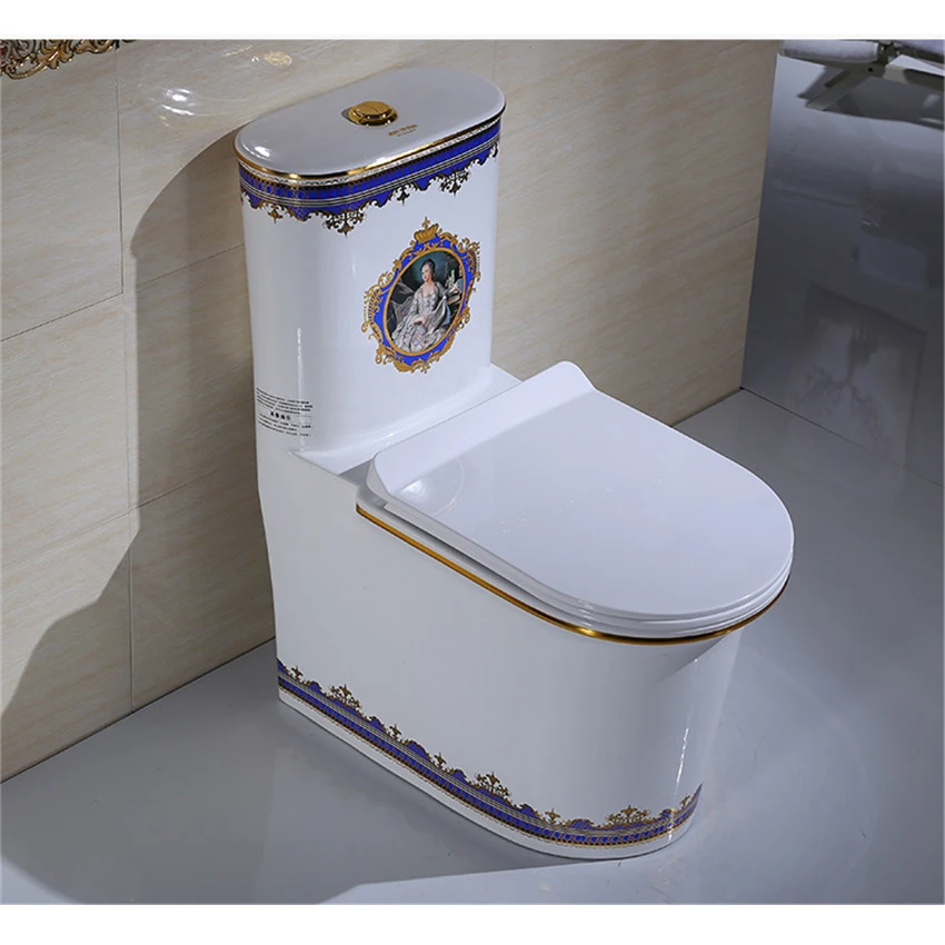 M22155 домашний керамический унитаз, Маленький Пол, цельный роскошный унитаз, креативный, для взрослых, для ванной комнаты, для смывания сифона, унитаз