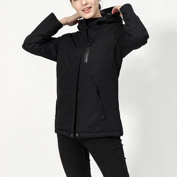 

Electric Heated Hooded Coat Jacket Warm Heating Vest Temp Control 10000 MAh
