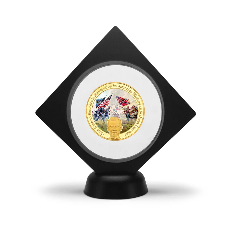 coin2 with holder WR американская военная война Золотой коллекционный набор монет военный сувенир монетница армейский вызов монеты медаль подарок пункт дропшиппинг - Цвет: coin2 with holder