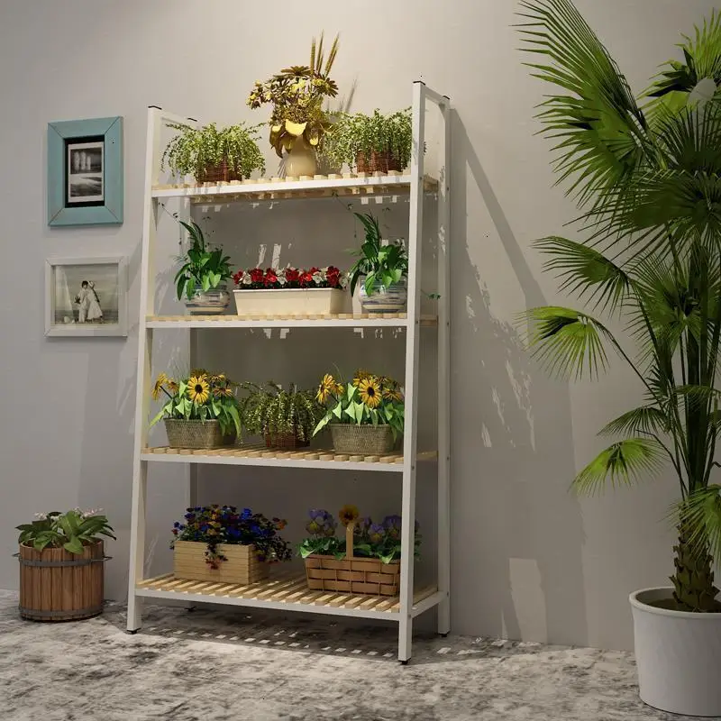 Настольная полка для растений Madera Piante Estanteria Para Plantas Pot Saksi Standi Balcony Stojak Na Kwiaty|Полки