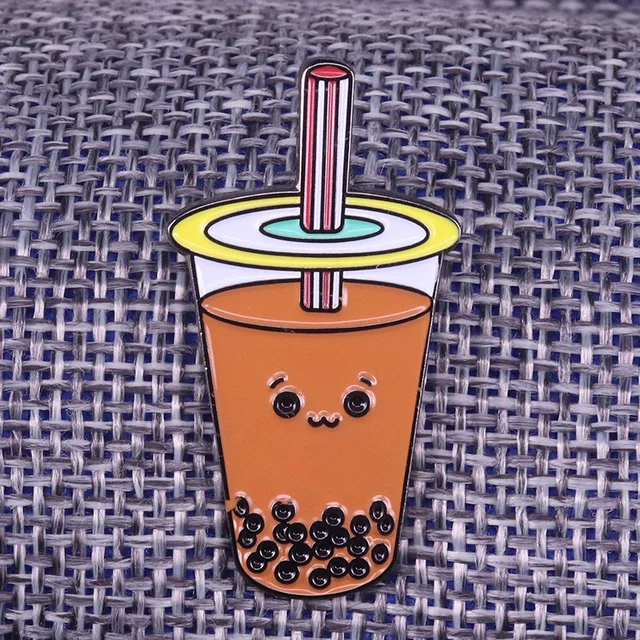 Milk Tea Drink Patch Cute Boba Tea Iron-on Embroidered Patches