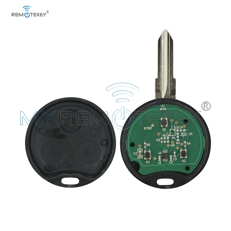 Remtekey 3 кнопки 434 МГц Автомобильный Дистанционный ключ для Mercedes smart Fortwo ROADSTER 2001 2002 2003 2004 2005 2006