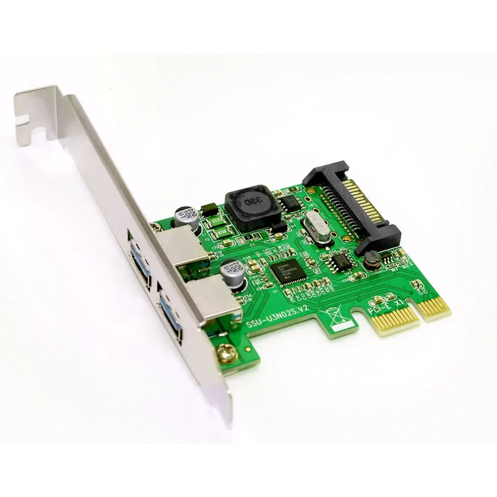 1 шт. Ssu натуральная настольный компьютер Usb3.0 Плата расширения Pci-E к Usb3.0 расширения 2 задними камерами-Порты и разъёмы чип Nec