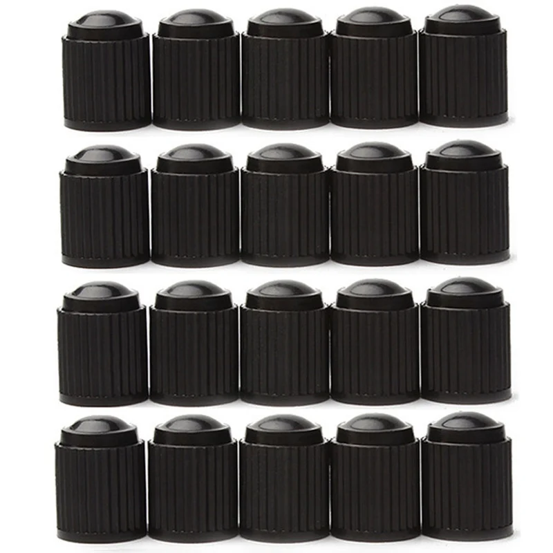 10Pcs/Set Black Car Tire Valve Caps Dustproof Caps Car Accessories Car Keep Clean For Car, Motorcycle, Bicycle, Electric Car
