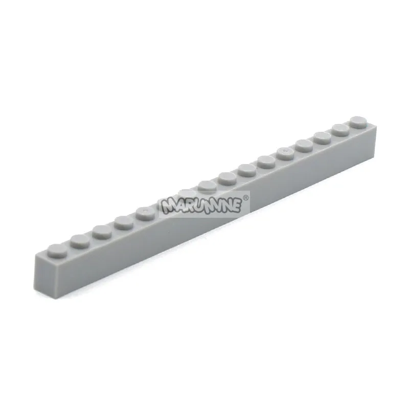 MARUMINE, 30 шт., 1x16(3 H), строительные кубики, базовые блоки, часть, город МОС, частицы, сделай сам, классическое образовательное строительство, игрушки - Цвет: Светло-серый