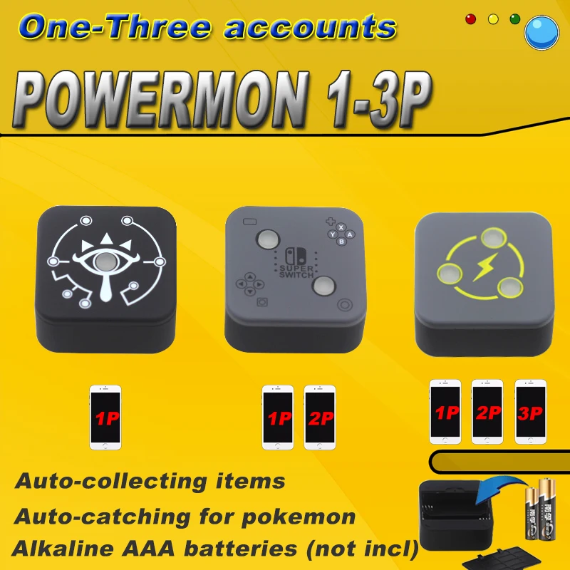 1P 2P 3P Powermon автоматический захват игровой аксессуар для Go Plus Bluetooth интерактивные смарт игрушки Открутите