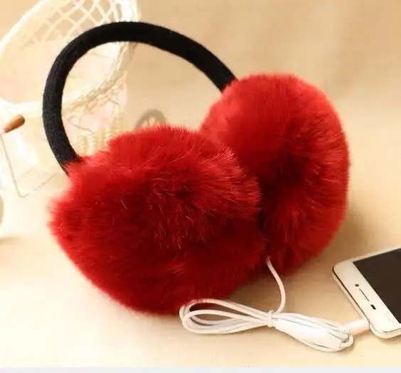 Новое поступление плюшевые наушники зимняя гарнитура Ранняя музыка Мультяшные