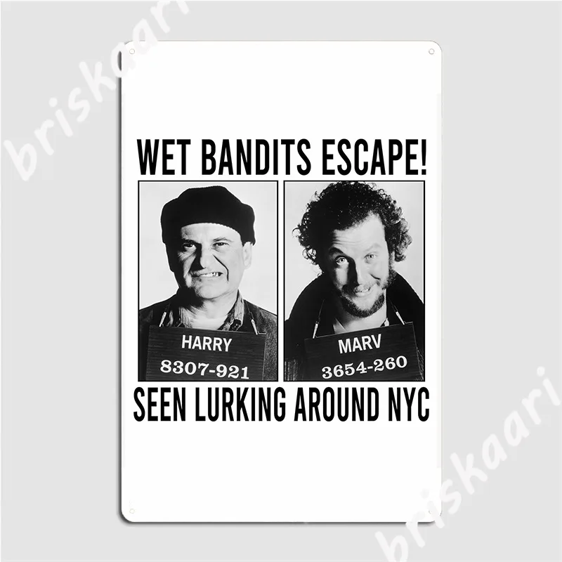 Мокрые бандиты дом в одиночку 2 Гарри мрамор плакат металлическая табличка Настенная роспись клуб бар печать жестяные пластинки знак плакат