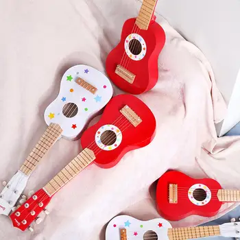 

Beginner Children's Small Guitar Simulation Playing Mini Musical Instrument Toys