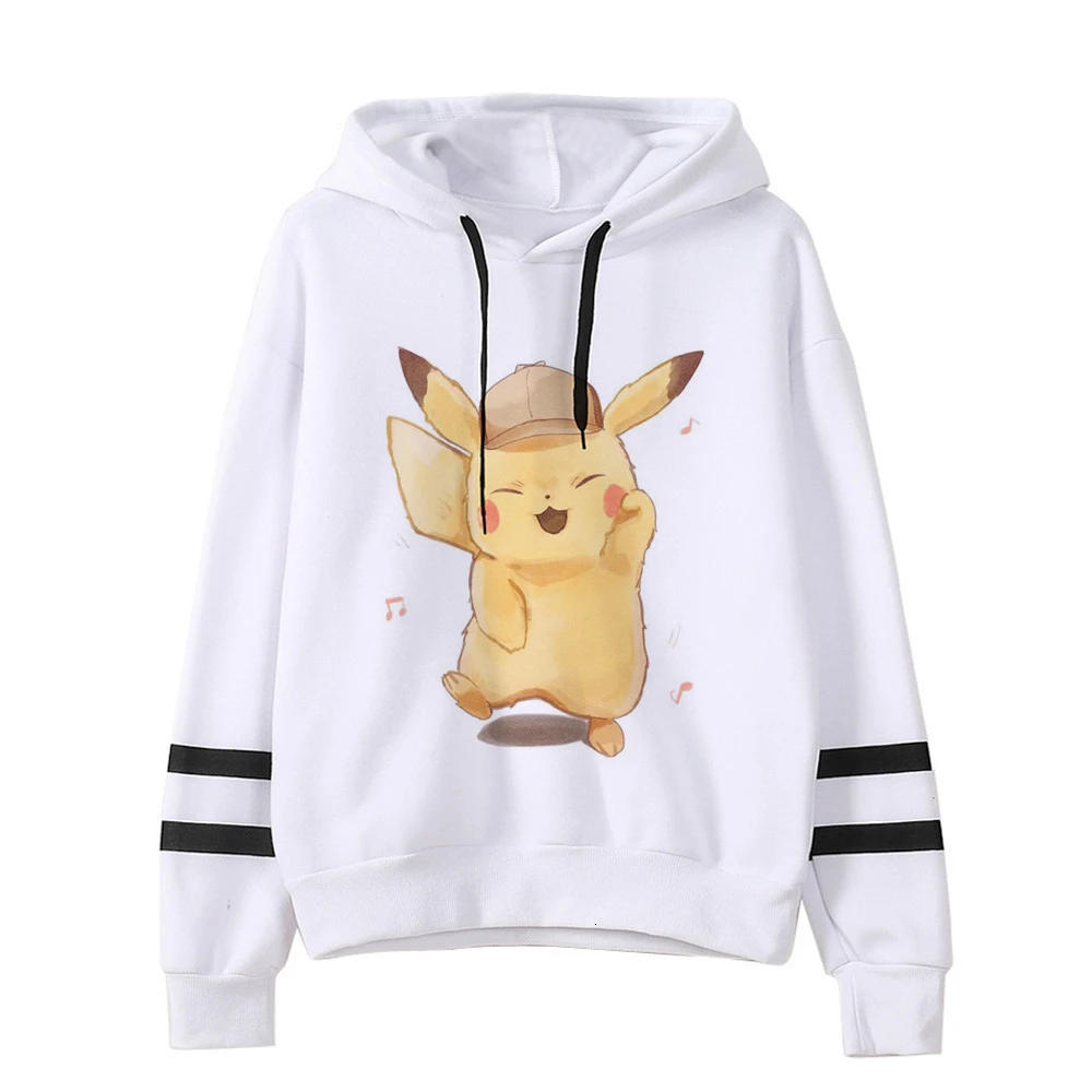 Pokemon Detectiv куртка Пикачу с капюшоном Женская забавная Pika Kawaii толстовка женская одежда женские Пуловеры мультфильм японский корейский для мужчин - Цвет: 2507