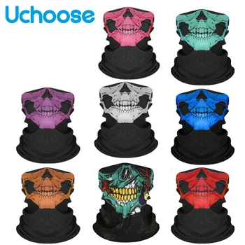 

Halloween Motorcycle SKULL Ghost Half Face Masks Moto Skull Face Shield Gost Mask Balaclava Windproof Warm Winter Party Biker