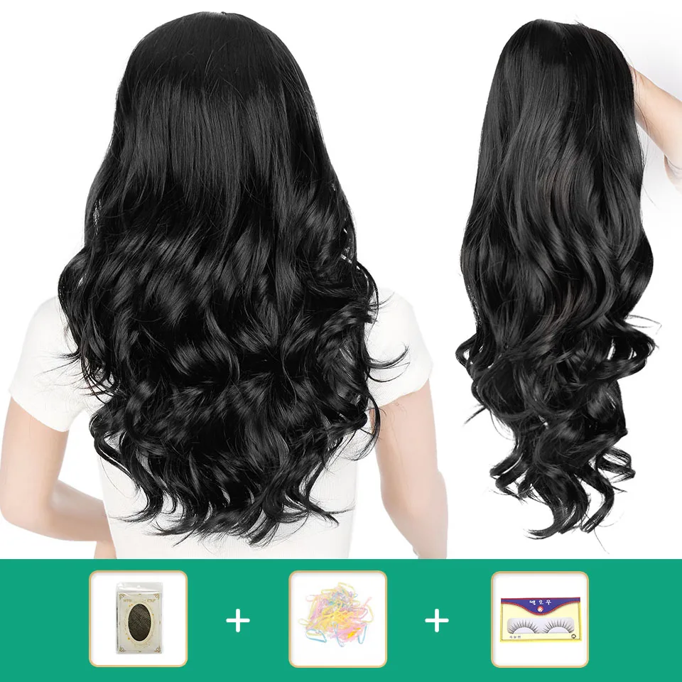 AISI BEAUTY Ombre Long Wavy Wig Synthetic Hair Wigs For Women Cosplay/Party Black Brown Blonde/Grey High Density Heat Resistant 6 AISI BEAUTY Ombre Long Wavy Wig Synthetic Hair Wigs For Women Cosplay/Party Black Brown Blonde/Grey High Density Heat Resistant 6