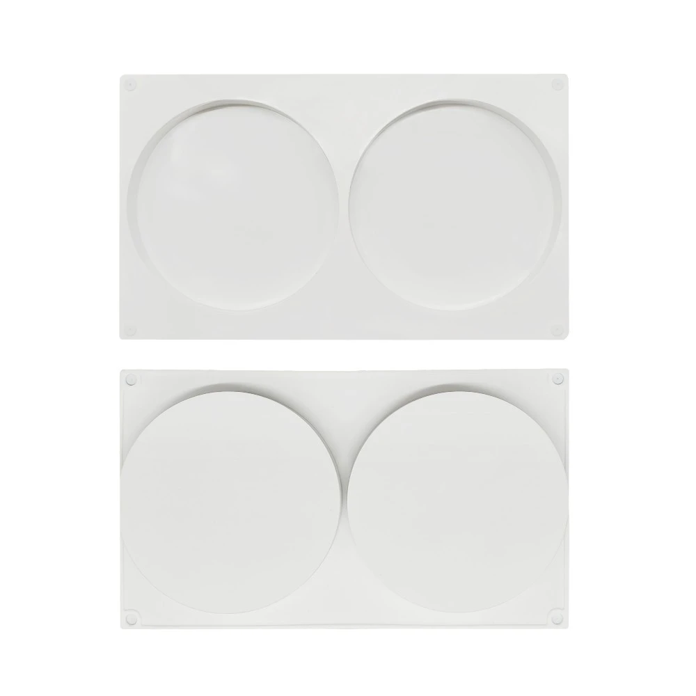  Silicone 2 Holes Round Sandwich Molds Chocolates Cake Decorating Tools Mold For Fillings Mould Dess
