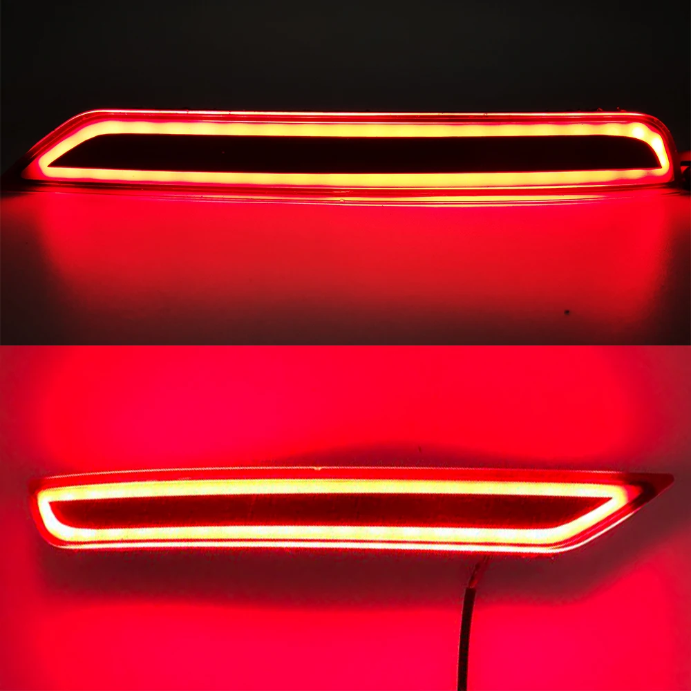 CSCSNL 2PCS LED For Subaru Forester 2008-2018 Rear Bumper Reflector Light Red Car Driving Brake Fog Trim Molding Tail Lamp | Автомобили и