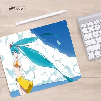 

MRGBEST Small Mouse-pad Anime Hatsune Miku Picture Mats Nature Rectangular Mouse Pad Laptop Computer Desk Mats for Office Desk
