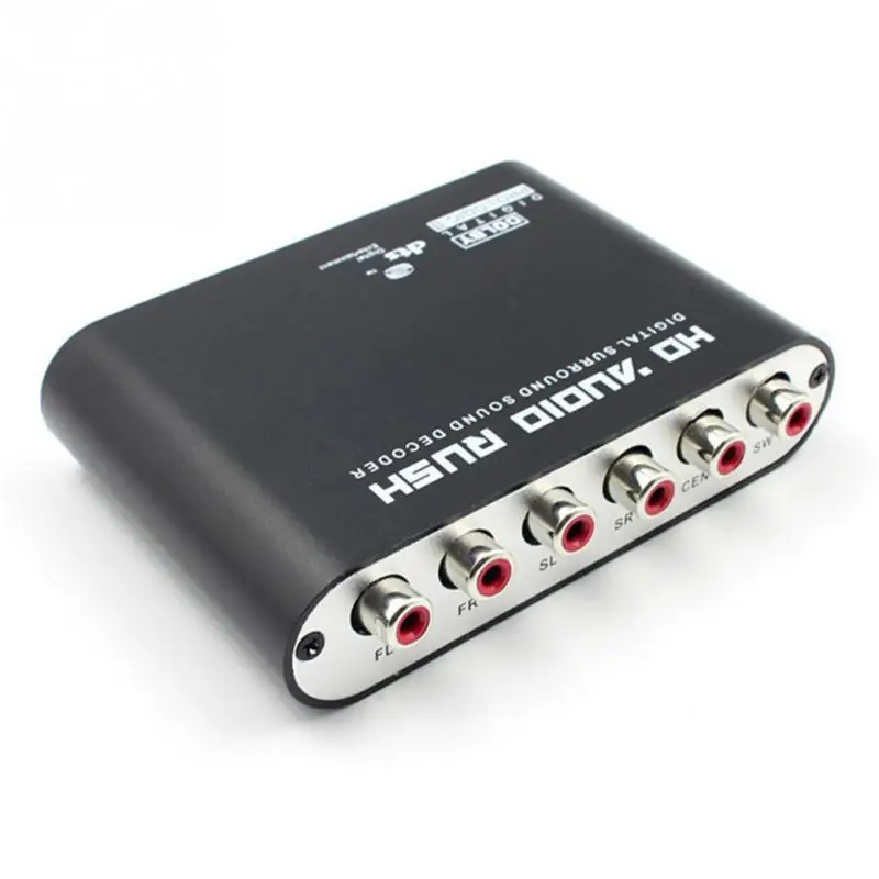  5.1 Canale Ottico Portatile HD Player Segnale DTS Surround Suono Coassiale Analogico Digital Audio 