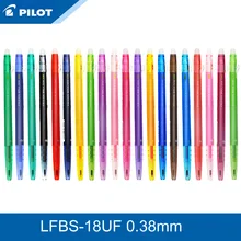 Pilot Frixion шариковая тонкая гелевая ручка 0,38 мм 6 шт./лот 20 цветов доступны черный/синий/красный/зеленый/фиолетовый/принадлежности для письма LFBS-18UF