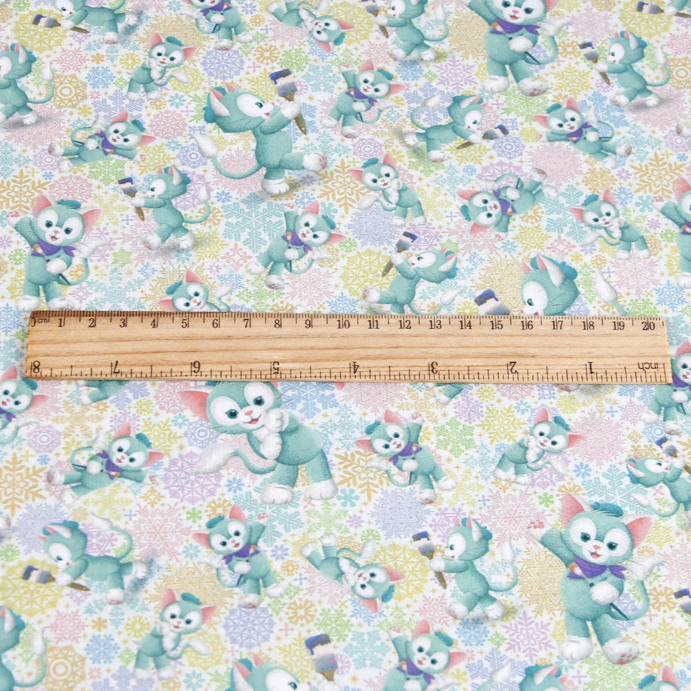 50*140 см мультяшный медведь, пэчворк, полиэстер, хлопок, ткань для ткани, детский домашний текстиль для шитья, для квилтинга, с2942 - Цвет: 1059134001