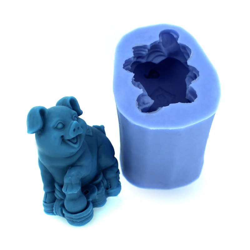 Николь силиконовые формы для мыла 3D Свинья формы DIY смолы ремесла плесень