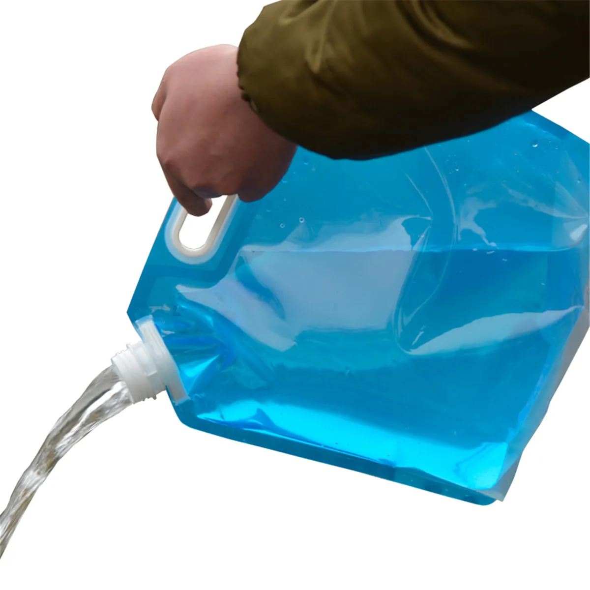 1 шт 5л/10л сумка для воды, портативная ПВХ Экологичная складная сумка для хранения воды, для кемпинга, пешего туризма, гидратация, ведро для воды