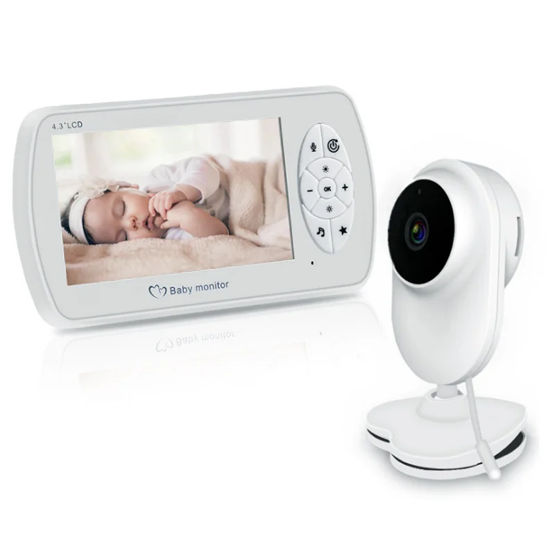 

4.3 inch 1080P Wireless Baby Monitor Automatic LCD Audio Video Security Mini Camera Night Vision Baby Room Temperature Detection