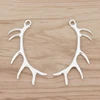 10 Pieces Large Deer Horn Antler Charms Pendants for Jewellery Making 68x33mm 1