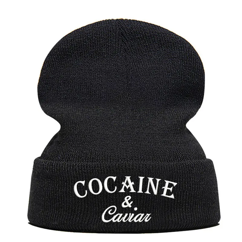 Шапка бини Skullie вязаная шапка носок Зимняя Вышивка забавная для уличных танцев