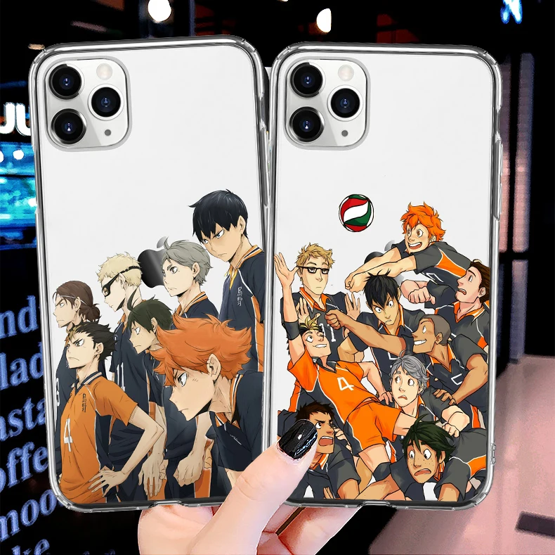 Haikyuu Hinata Attacks Anime Clear Silicone Tpu Phone Cover Case For Iphone 11 Pro Max 6 7 8plus 12 Pro Max Se 5 Xr Xs X11 Phone Pouches Aliexpress