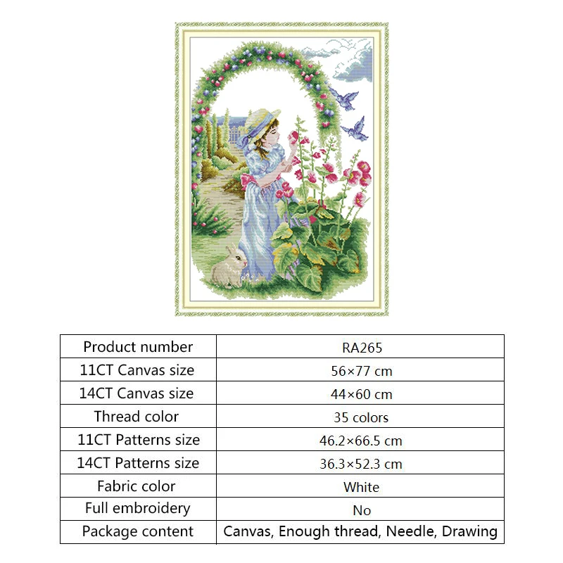 Enjoy Flower DMC, хлопковая нить, напечатанная на холсте, наборы для вышивки крестиком, 14ct, 11ct, печать на холсте, сделай сам, рукоделие, вышивка