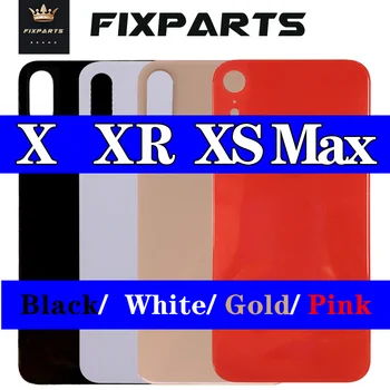 

for iPhone X XS MAX XR Battery Cover Genuine Glass Replacement Parts XR XS XS Max Case For iphone XR White Black Back Case Door