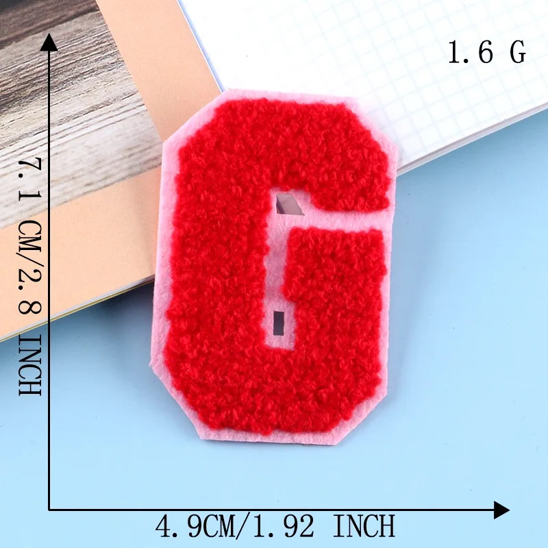 2022 New 3D Colorful A-Z 26 Letters Chenille Embroidered Patches IRON on Alphabet Letters Embroidery Applique Sewing diy