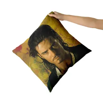 

Orlando Bloom Cotton Canvas custom pillow custom covers Throw Pillow Pillow Covers Sofa Pillow