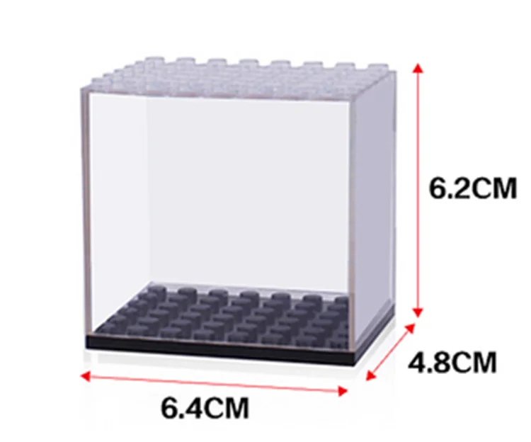 Фигурки, демонстрационная коробка, мини-фиги, чехол, маленькие кирпичи, опорная пластина, кронштейн, строительные блоки, фигурка, подставка, опорная пластина, игрушки для детей - Цвет: A display box