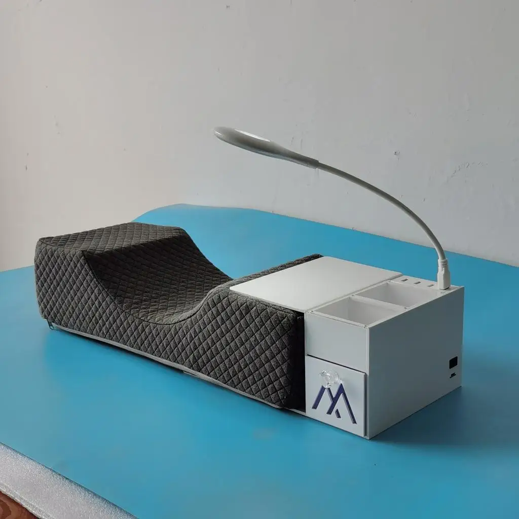 Comfortable Lash Pillow with shelf light for eyelash extension For Beauty Salon OrganizerS Storage Pillow Supply Lashing Cushion