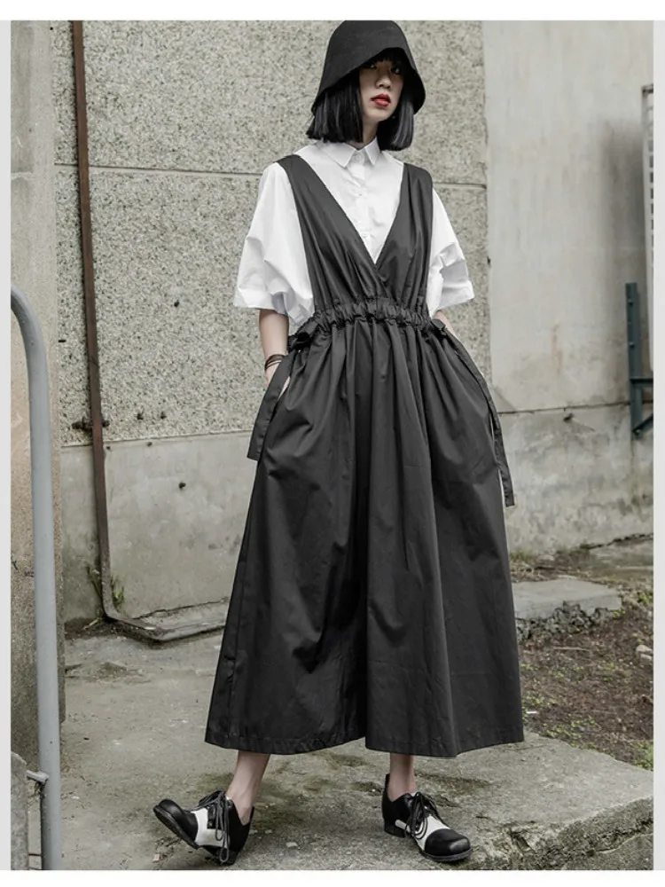 

2020 Homemade Recommended Dark Wind Sleeveless Strap Dress Female Wild Simple Medium