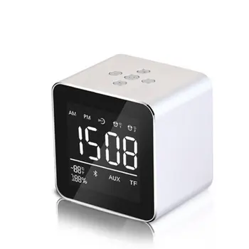 

V9 Wireless Speaker Creative Desktop Alarm Clock Mini Portable Mobile Phone Speaker Long Standby 3.0
