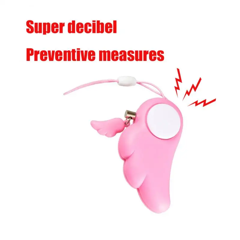 Alarma de autodefensa de 90dB, alerta de protección de seguridad, llavero de alarma de emergencia fuerte, seguridad Personal para mujeres, niños y niñas mayores